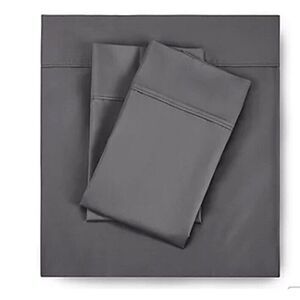 Fieldcrest King Bed Sheet Set 1400 Thread Count Graphite Grey